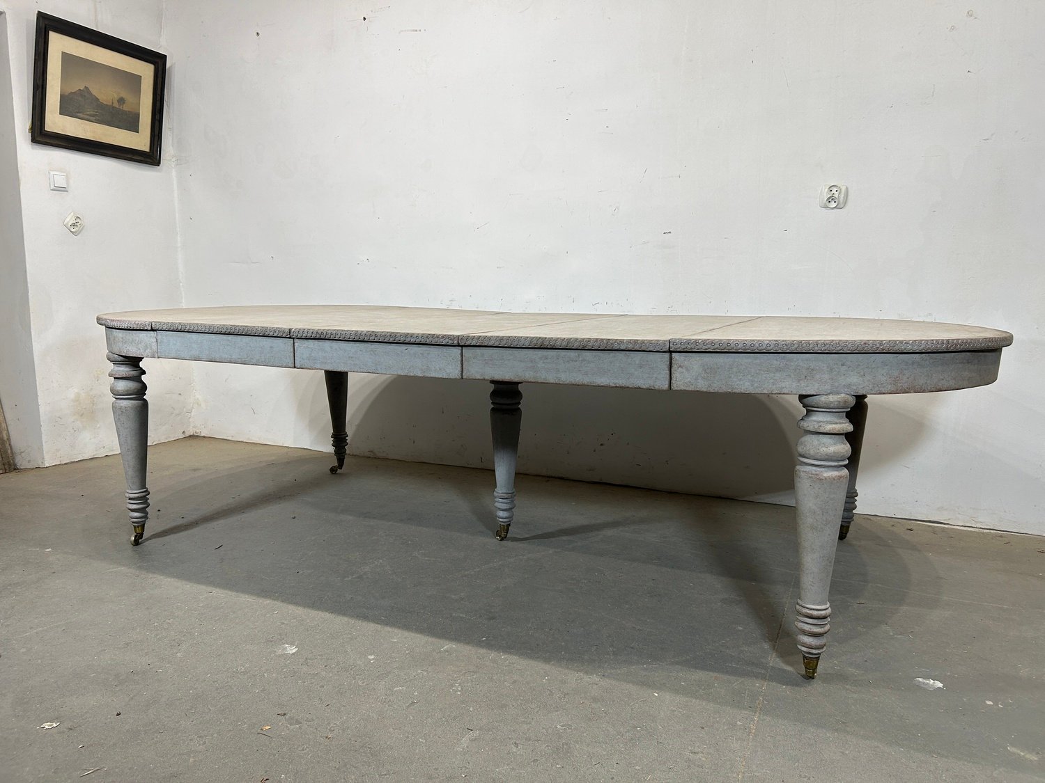 On Hold - A beautiful antique Swedish dining table with three inserts - JAA