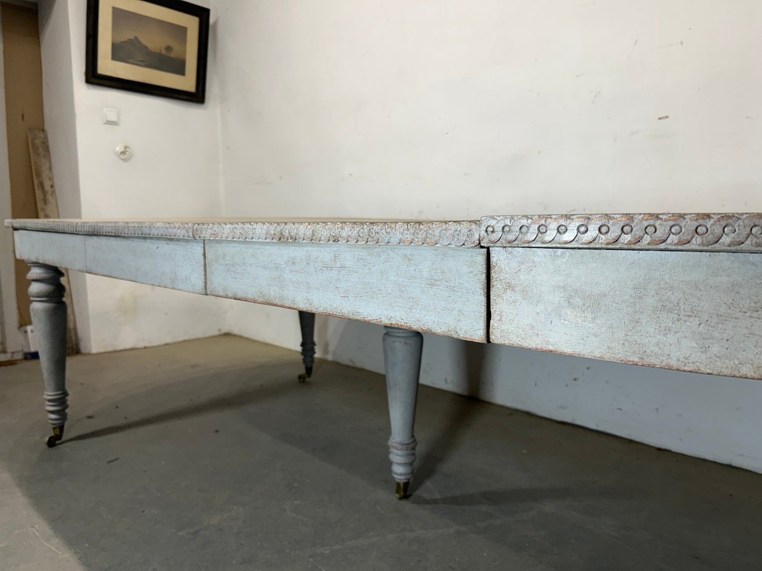 On Hold - A beautiful antique Swedish dining table with three inserts - JAA