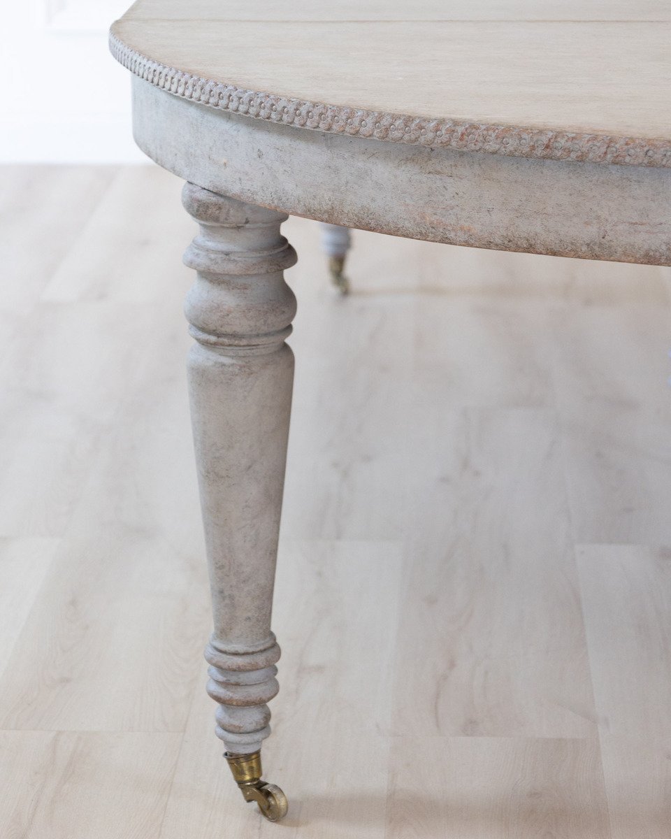 On Hold - A beautiful antique Swedish dining table with three inserts - JAA