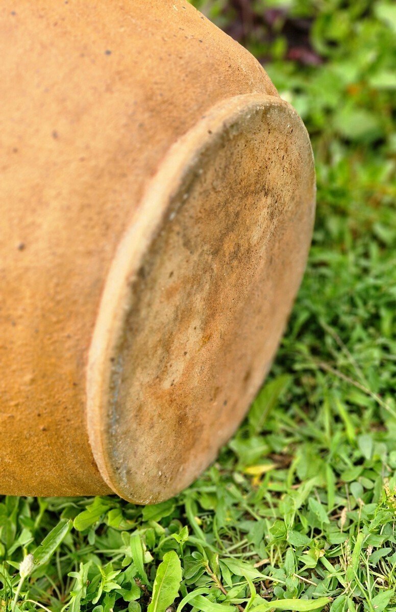19th Century French Glazed Stoneware Jar with Two Handles - JAA