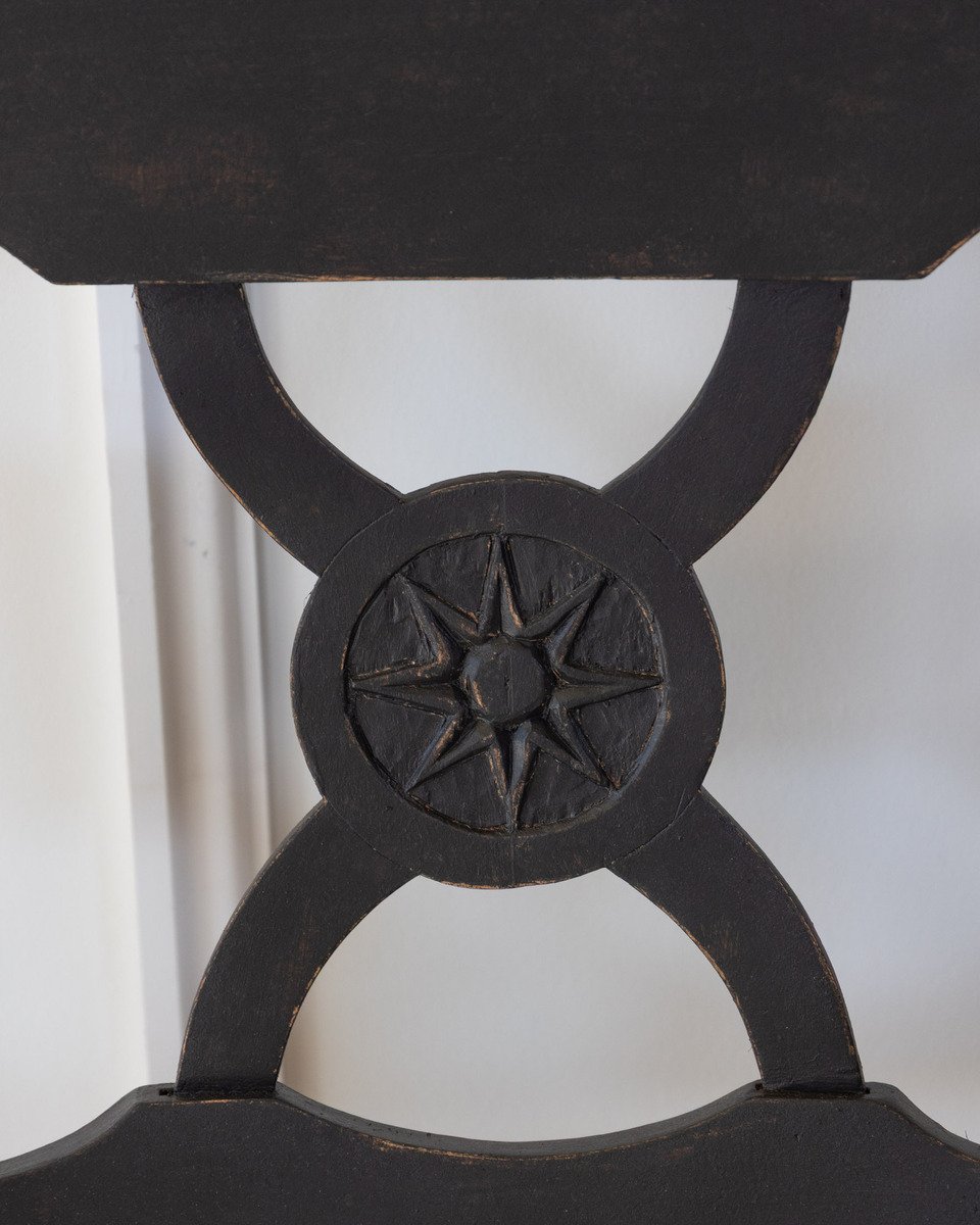 Pair of Swedish Ebonized Neoclassical Armchairs, Circa 1880 - JAA
