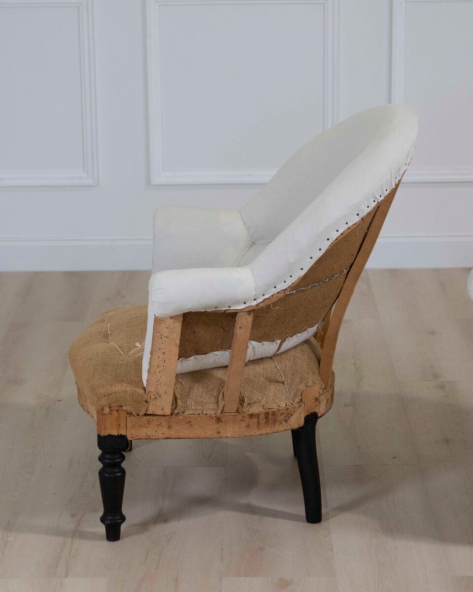 Pair of 19th Century French Chairs, Ready to Upholster - JAA