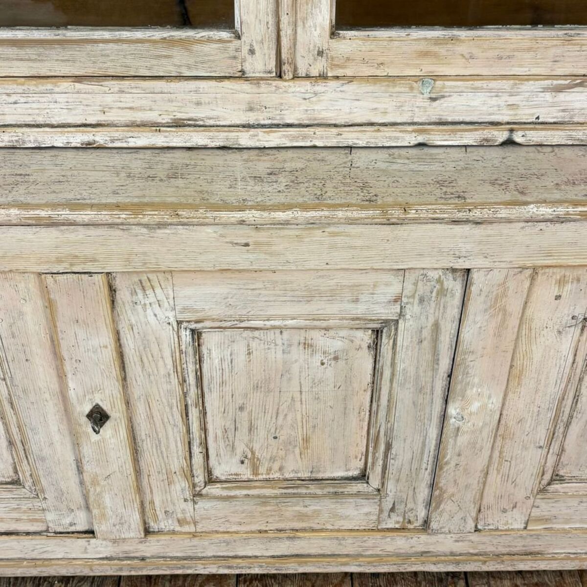 Two-Piece Painted Pine Bookcase, Scandinavia, 19th Century - JAA