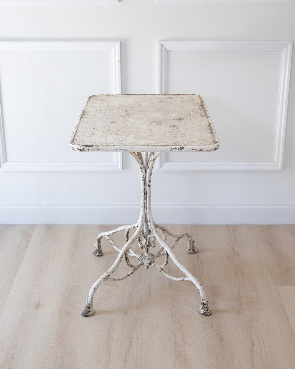 19th Century French Arras Wrought Iron Garden Table - JAA