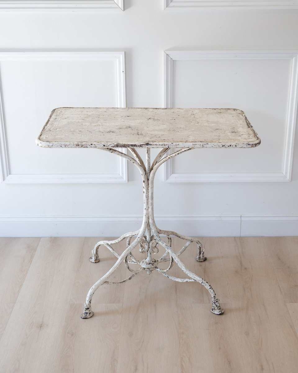 19th Century French Arras Wrought Iron Garden Table - JAA