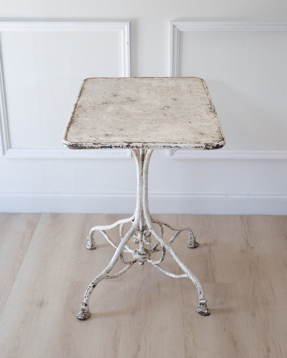 19th Century French Arras Wrought Iron Garden Table - JAA