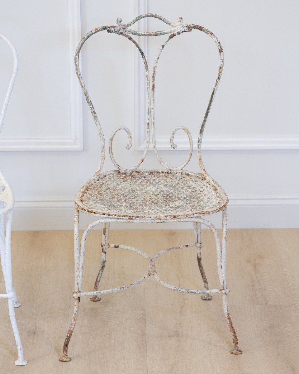 Set of Four French Garden Chairs, 20th Century - JAA