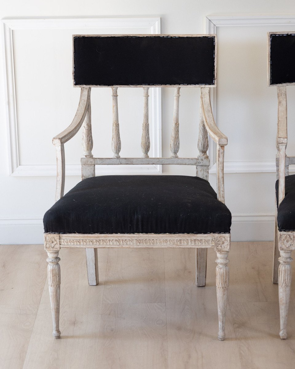Pair of Swedish Armchairs, circa 1800 - JAA