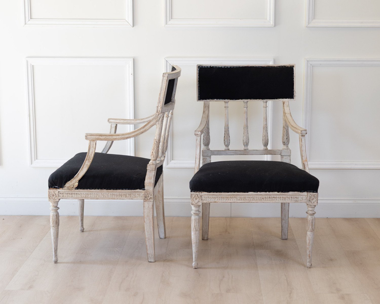 Pair of Swedish Armchairs, circa 1800 - JAA