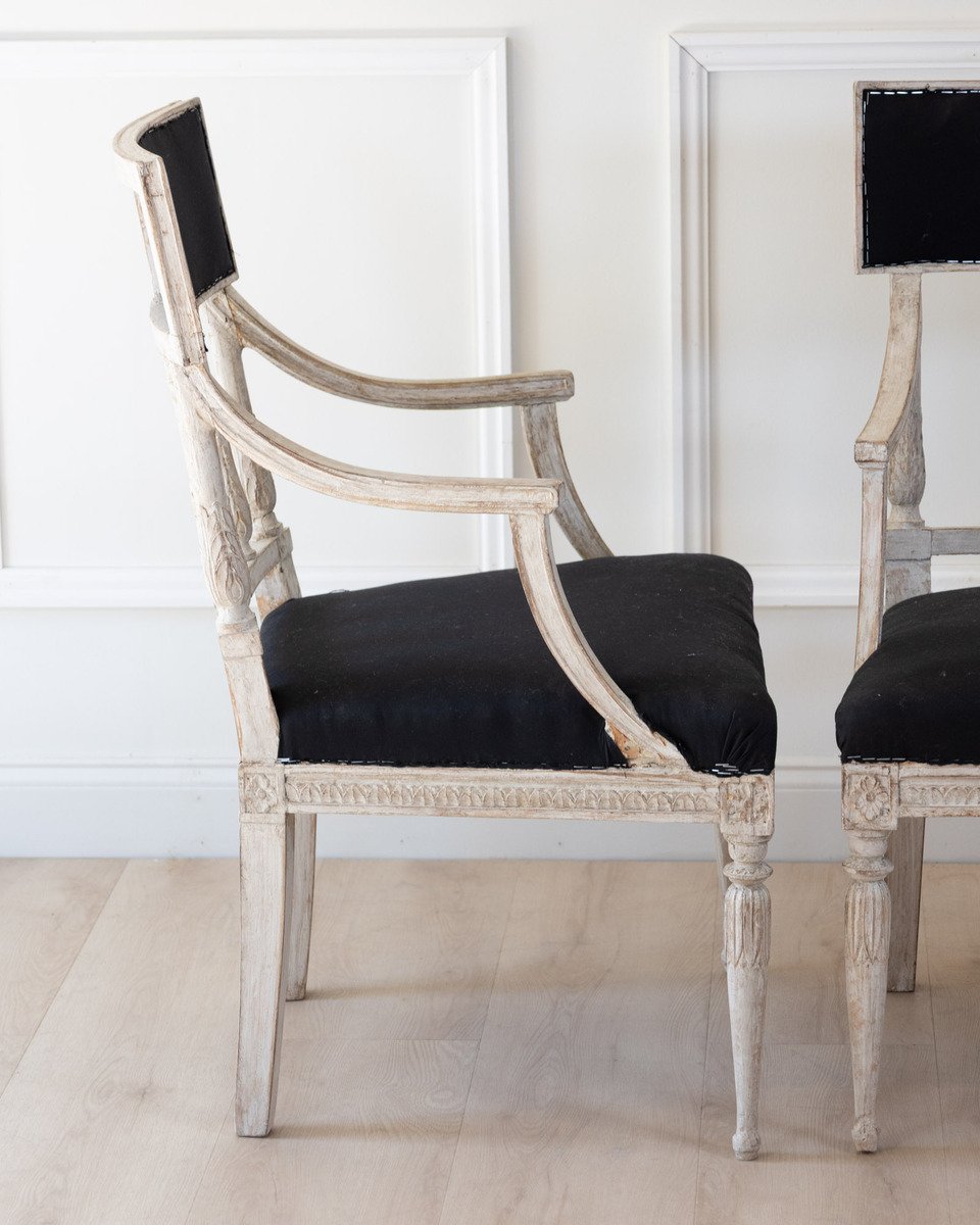 Pair of Swedish Armchairs, circa 1800 - JAA