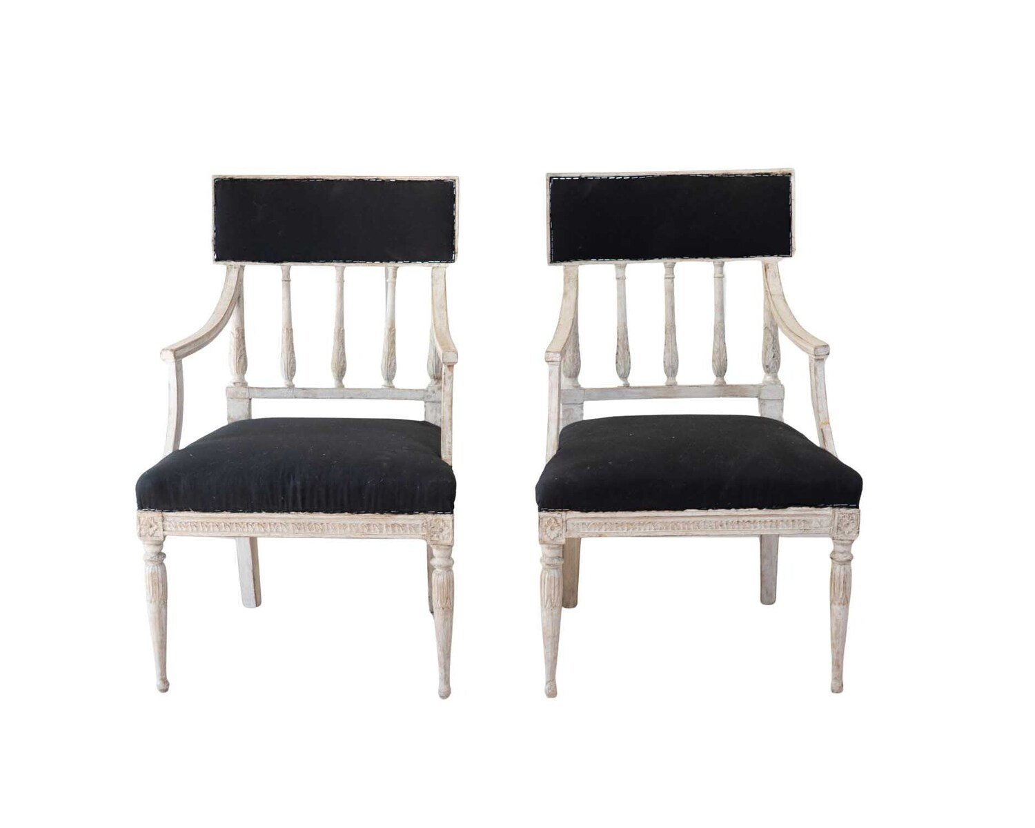 Pair of Swedish Armchairs, circa 1800