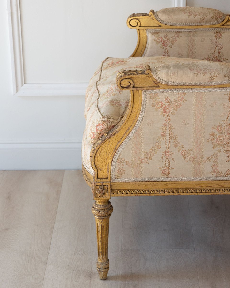 Pair of Louis XVI Style Giltwood Armchairs, circa 1920 - JAA