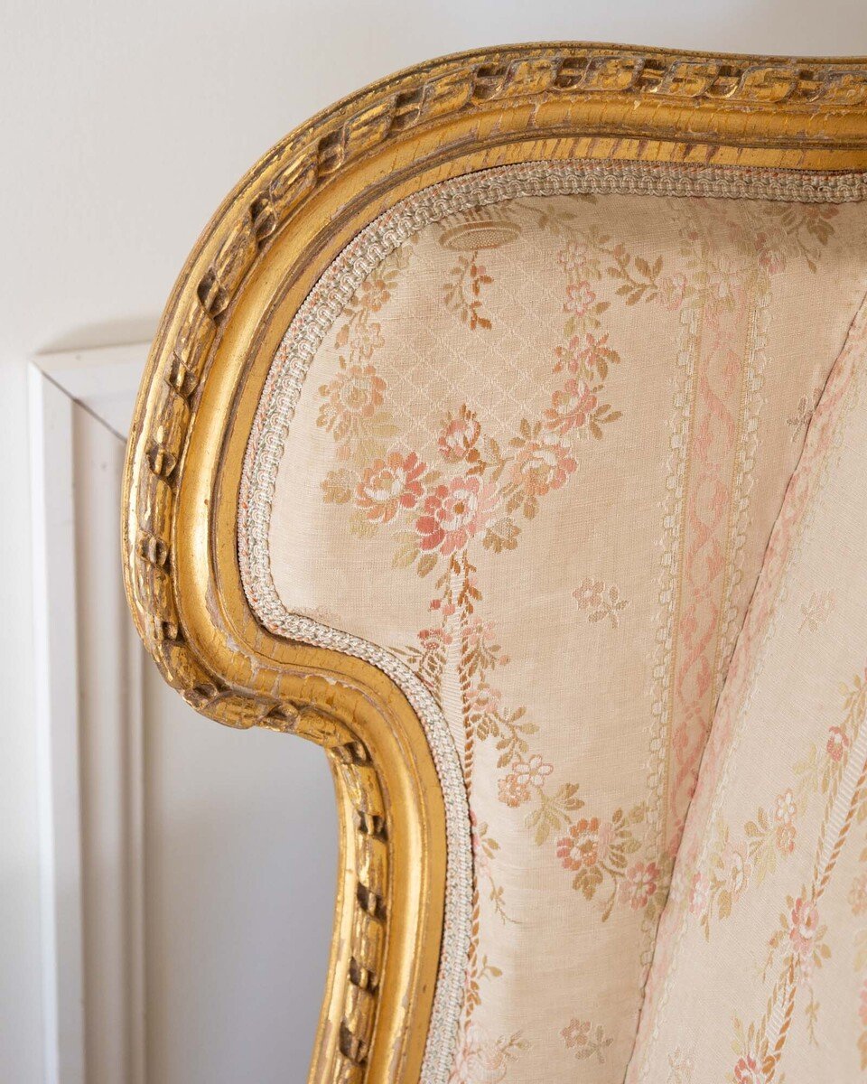 Pair of Louis XVI Style Giltwood Armchairs, circa 1920 - JAA