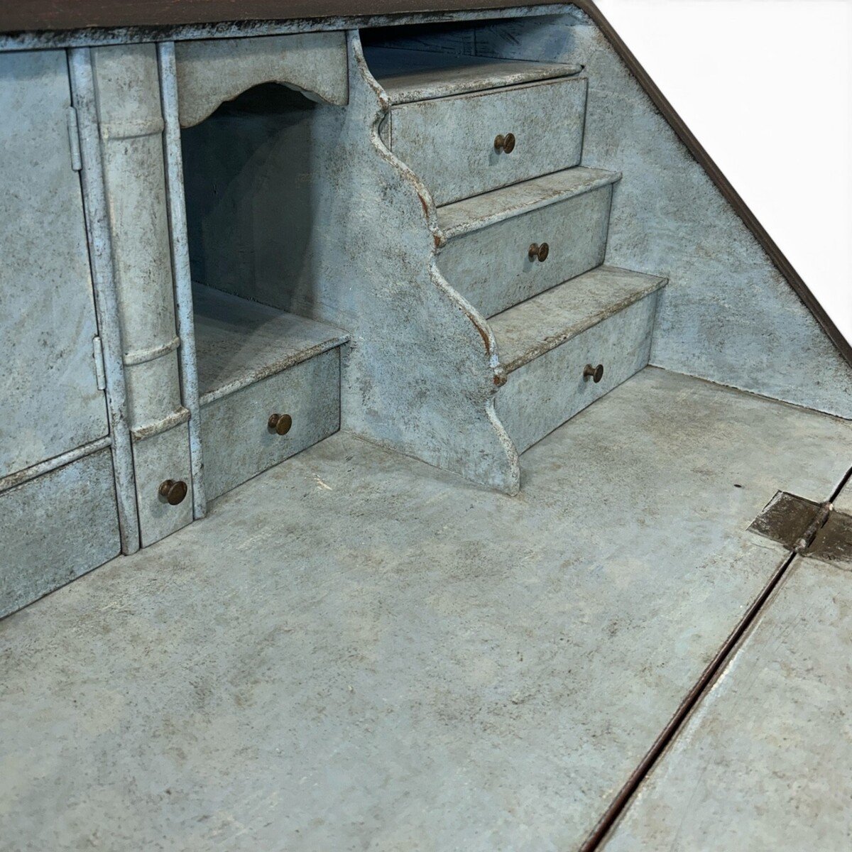 A beautiful Gustavian black bureau from the early 1800s - JAA