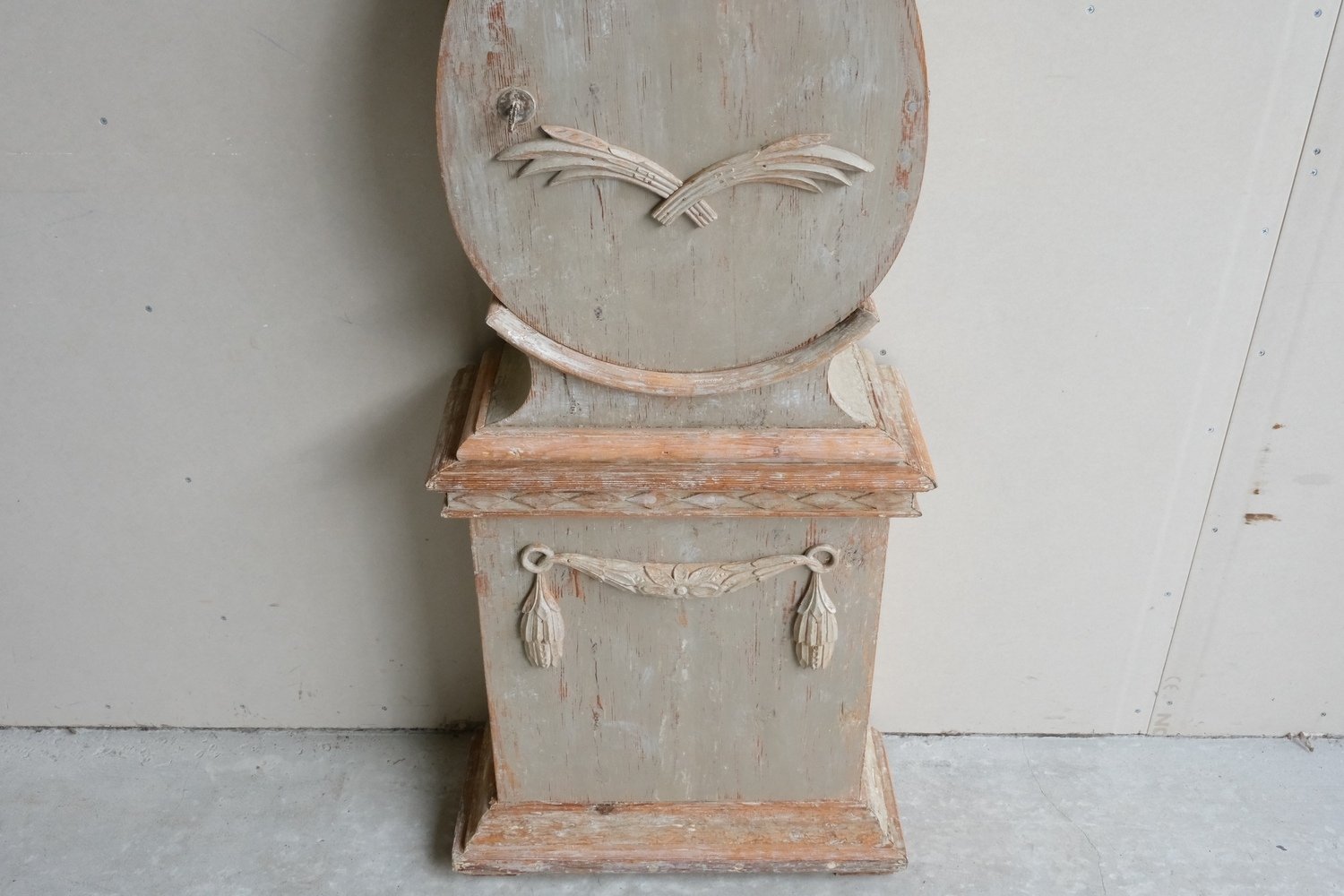 Gustavian Tall Case Clock in Original Paint, circa 1820 - JAA