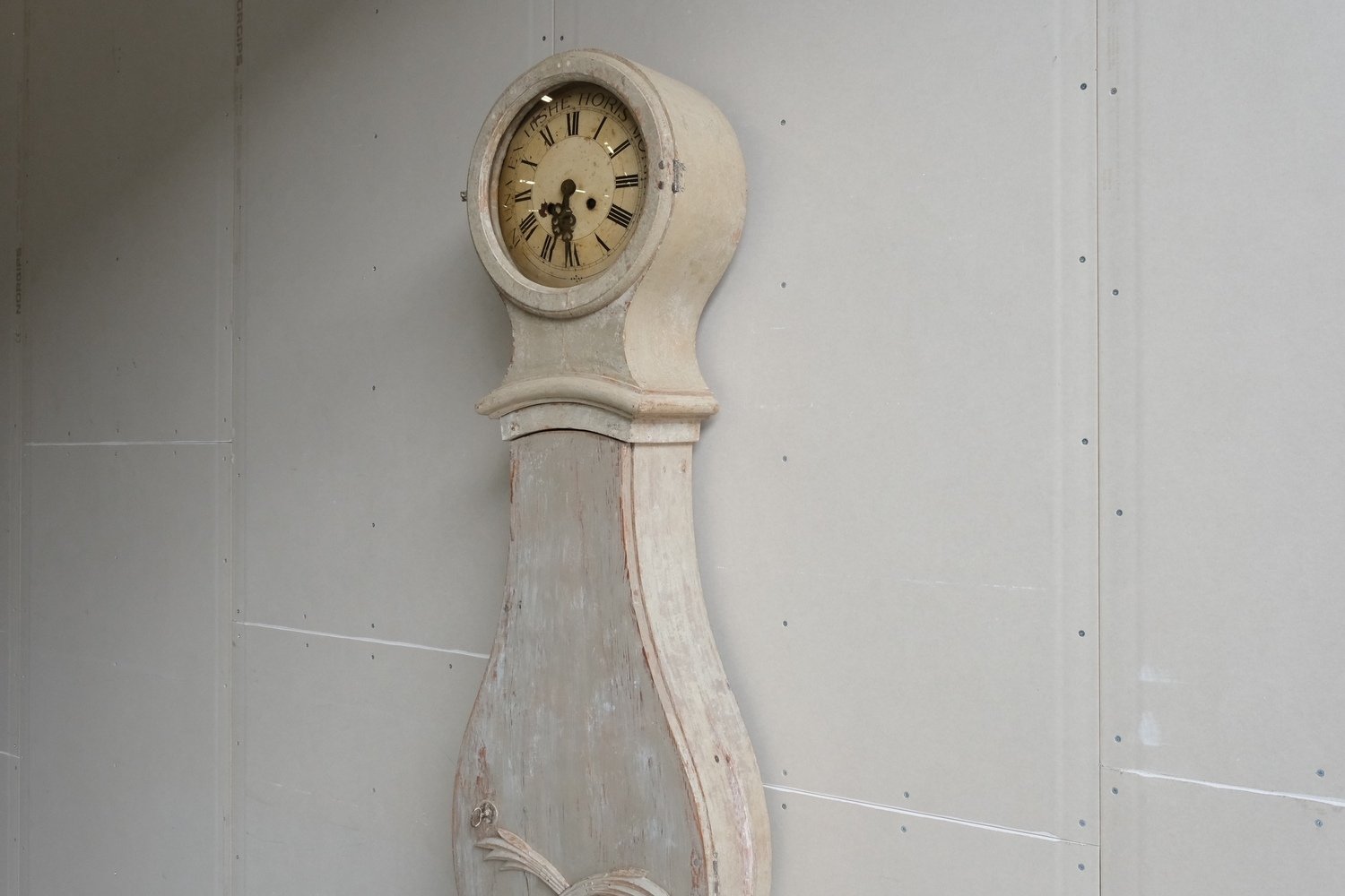 Gustavian Tall Case Clock in Original Paint, circa 1820 - JAA