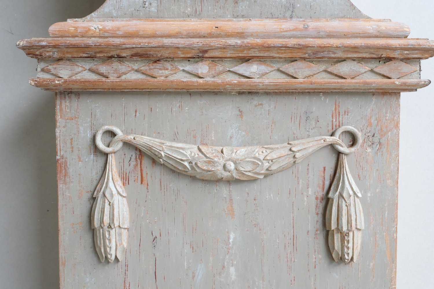 Gustavian Tall Case Clock in Original Paint, circa 1820 - JAA