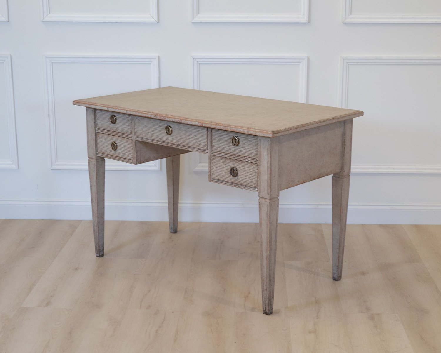 A classic Swedish writing desk in grey - JAA