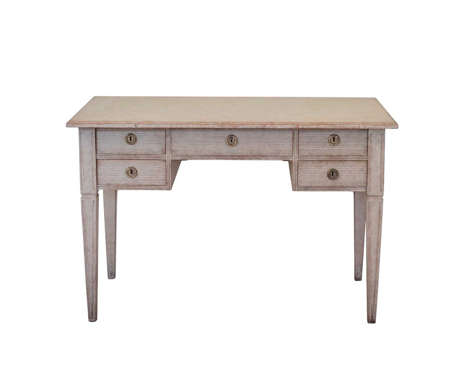A classic Swedish writing desk in grey