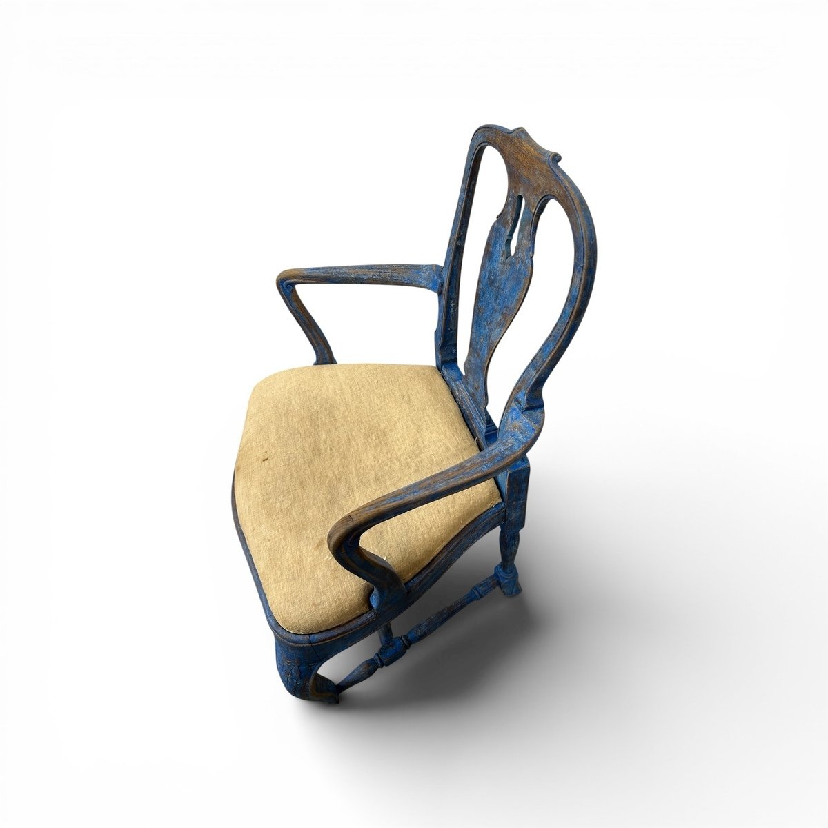 A beautiful pair of antique Swedish Rococo armchairs. - JAA