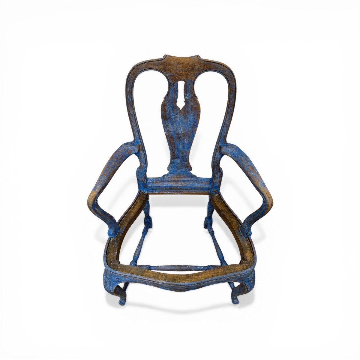 A beautiful pair of antique Swedish Rococo armchairs. - JAA