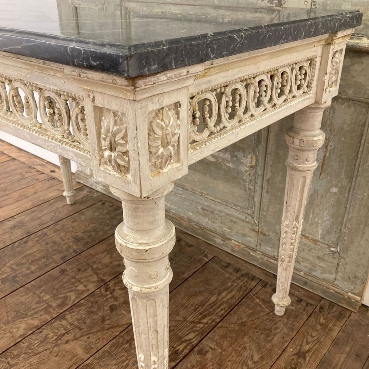 Louis XVI Marble Top Console Late 18th Century - JAA