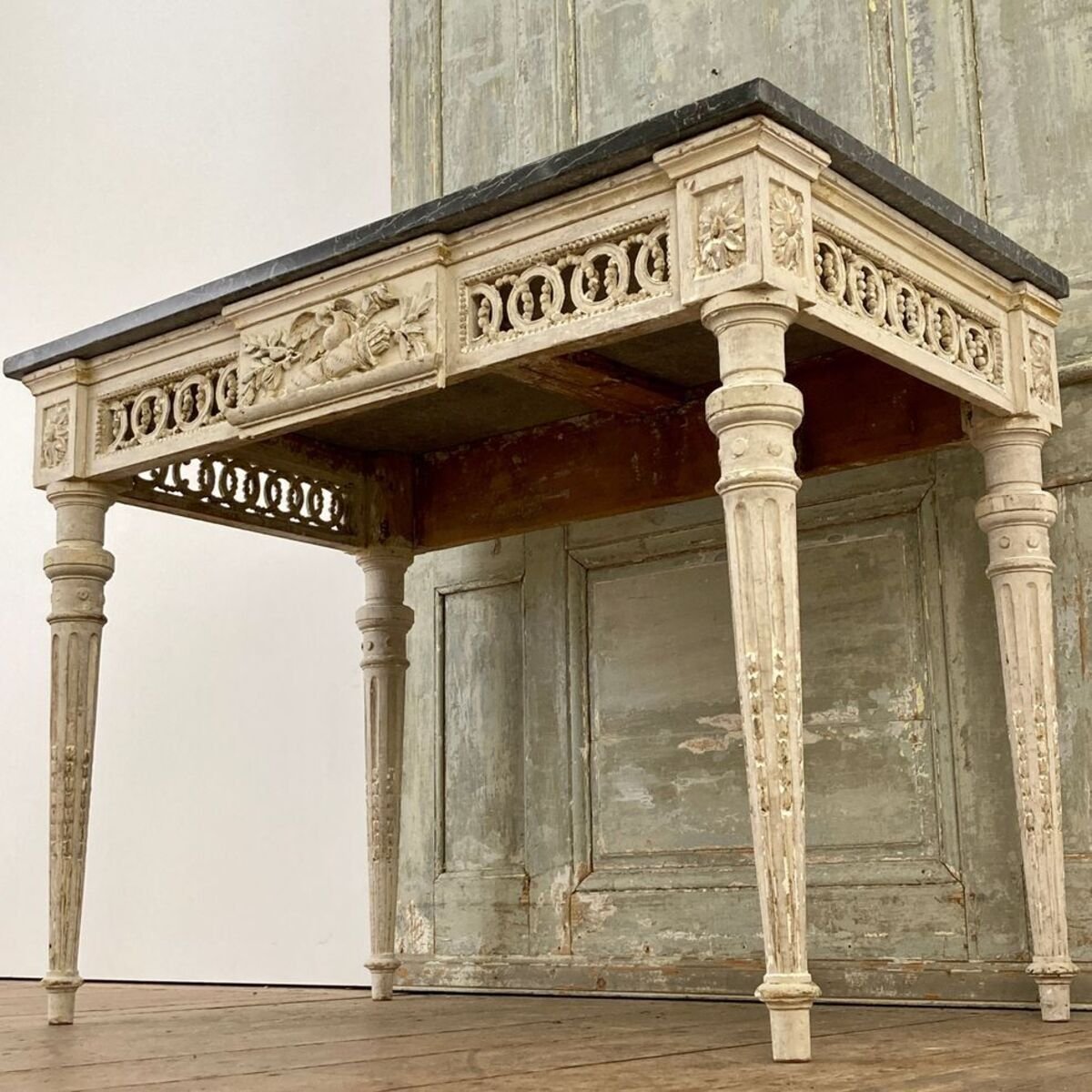 Louis XVI Marble Top Console Late 18th Century - JAA