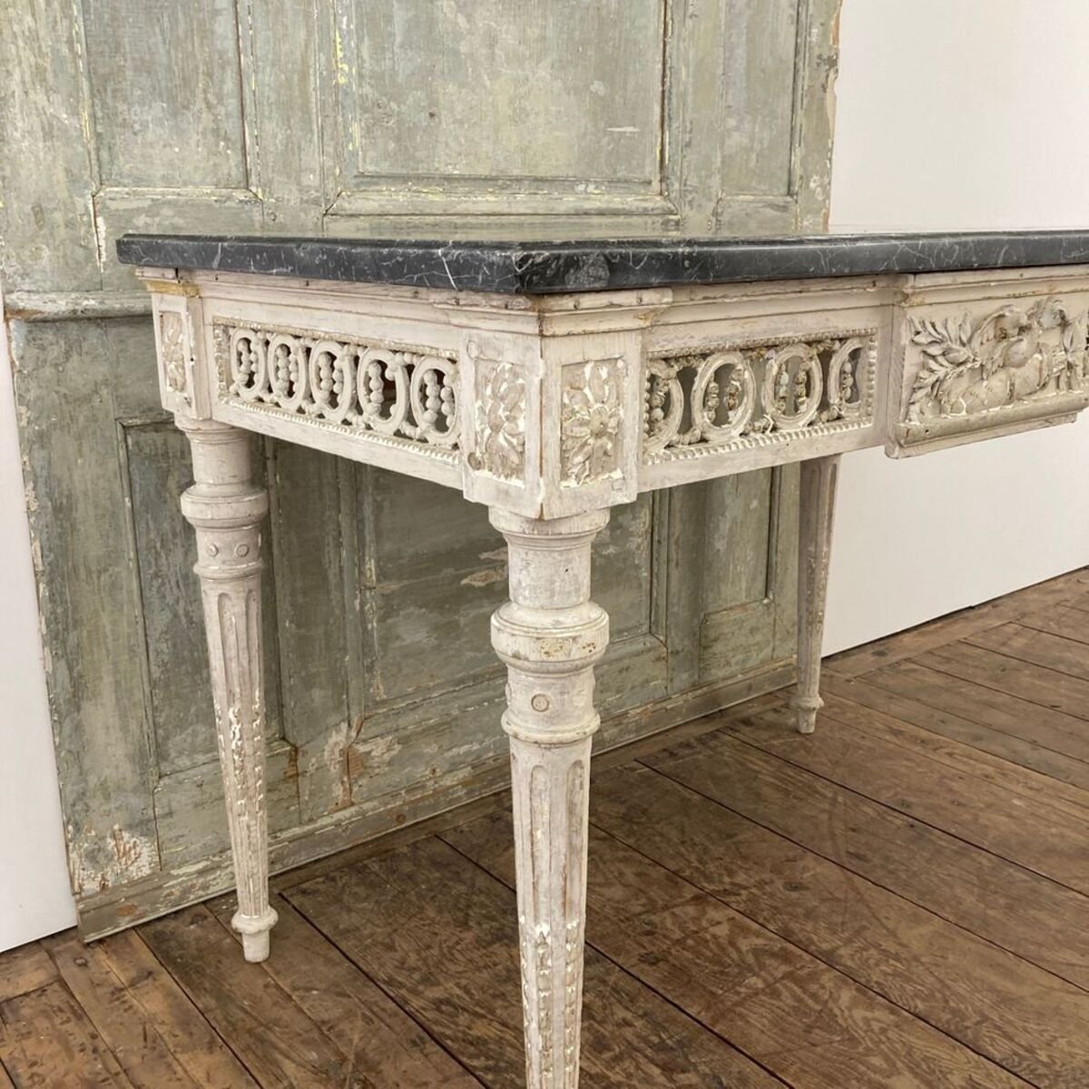 Louis XVI Marble Top Console Late 18th Century - JAA