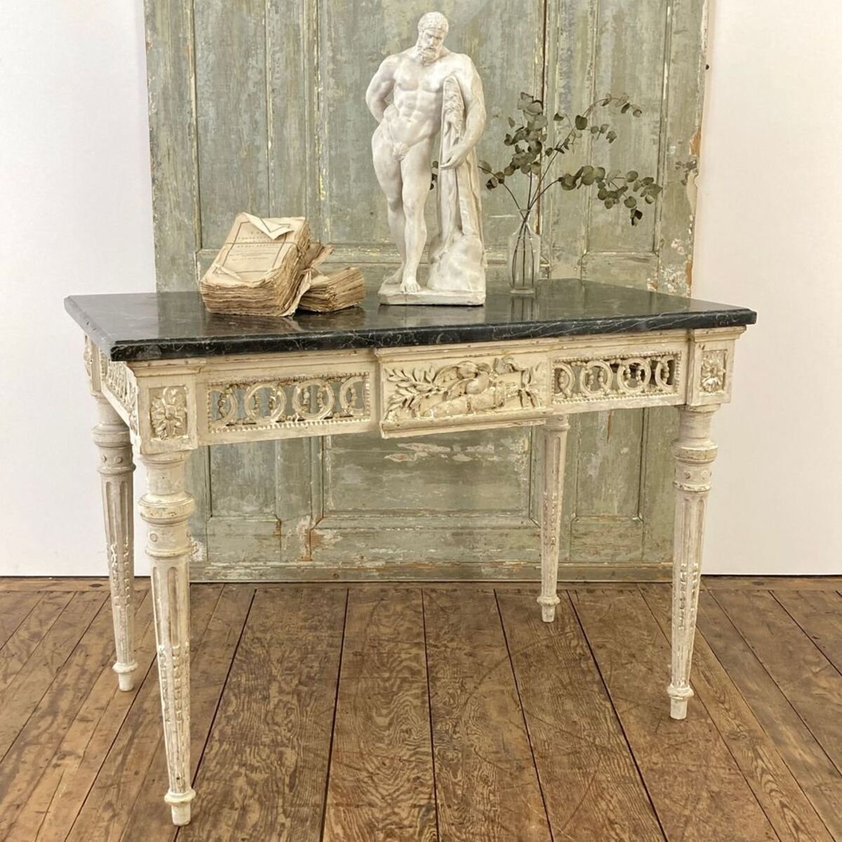 Louis XVI Marble Top Console Late 18th Century - JAA