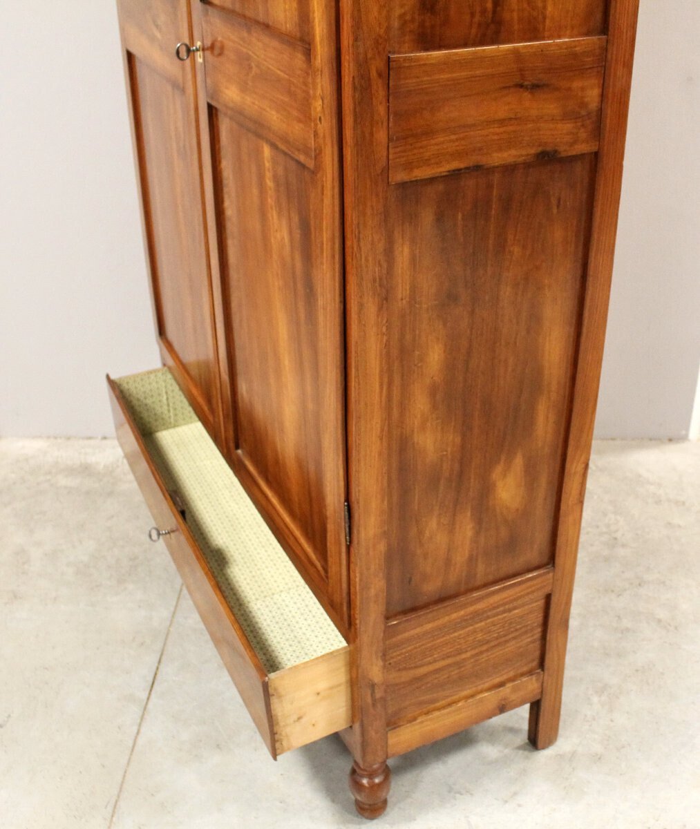 Italian Louis Philippe Walnut Armoire, 19th Century - JAA