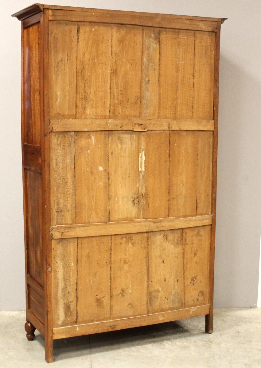 Italian Louis Philippe Walnut Armoire, 19th Century - JAA
