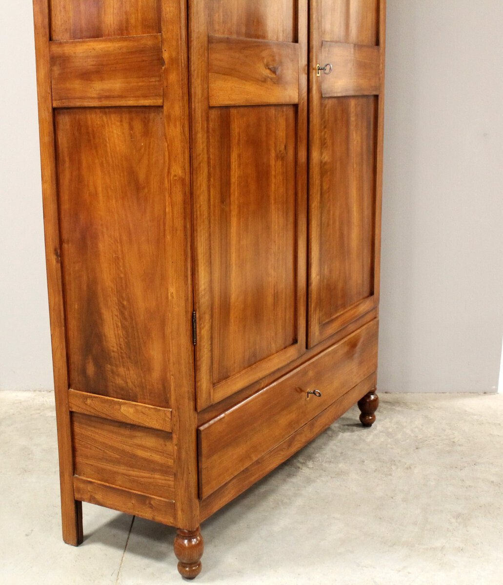 Italian Louis Philippe Walnut Armoire, 19th Century - JAA