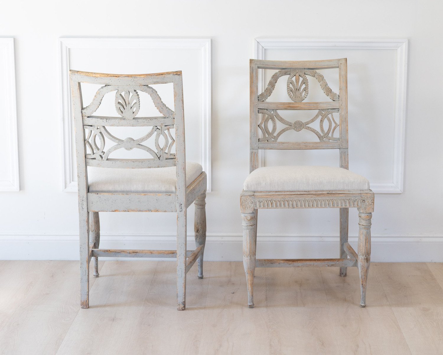 Pair of Gustavian Chairs, Lindome, Late 18th Century - JAA