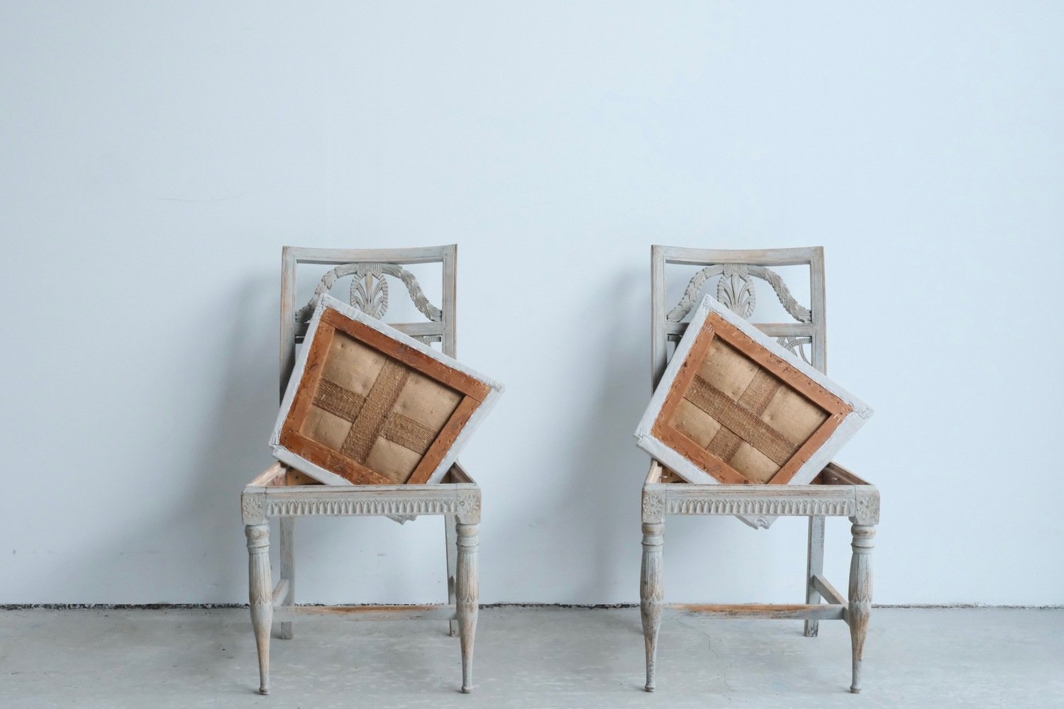 Pair of Gustavian Chairs, Lindome, Late 18th Century - JAA