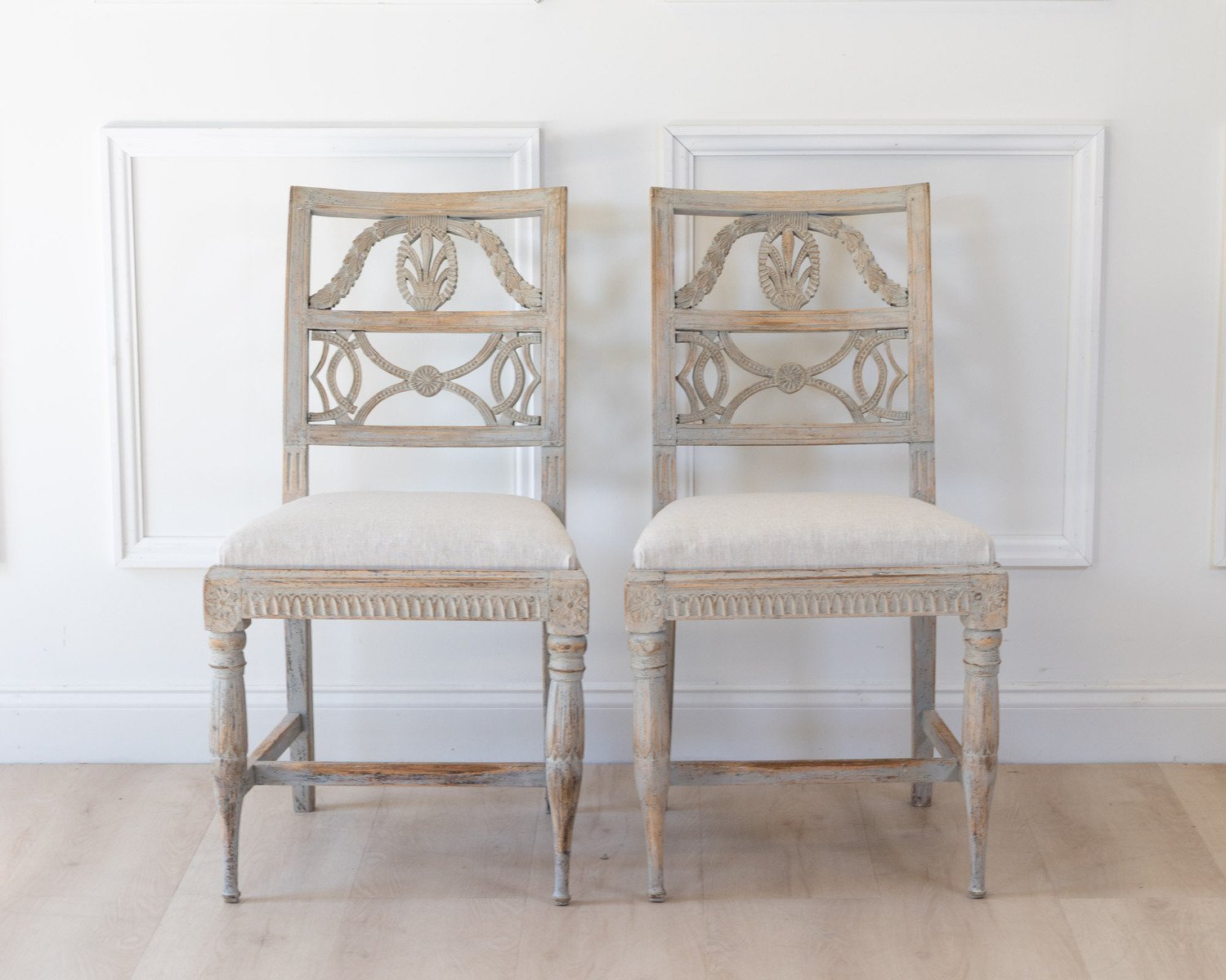 Pair of Gustavian Chairs, Lindome, Late 18th Century - JAA