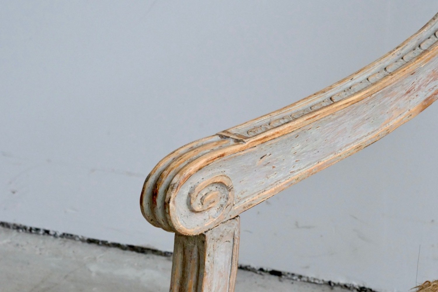 Provincial Gustavian Armchair in Original Paint, circa 1780 - JAA