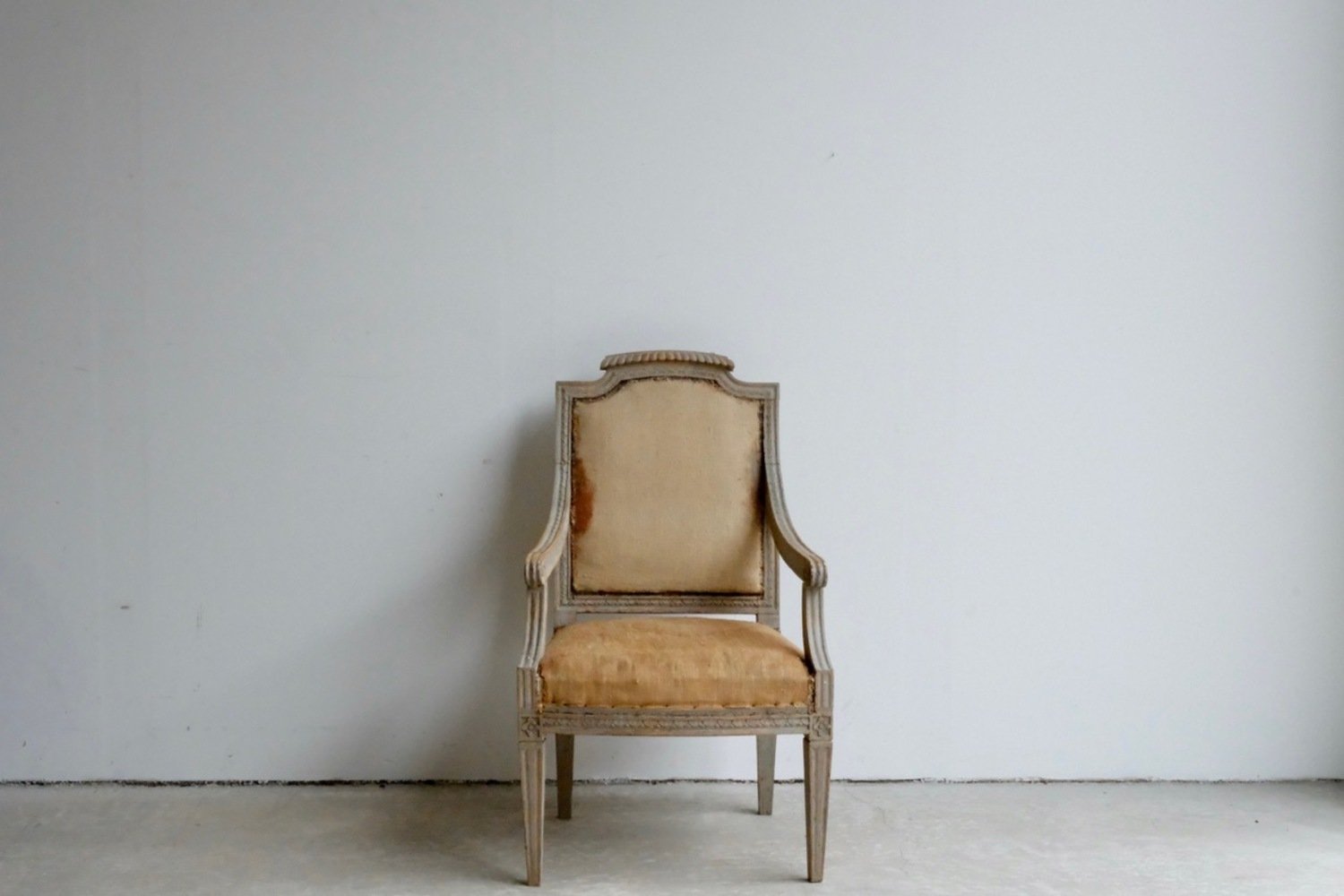 Provincial Gustavian Armchair in Original Paint, circa 1780 - JAA