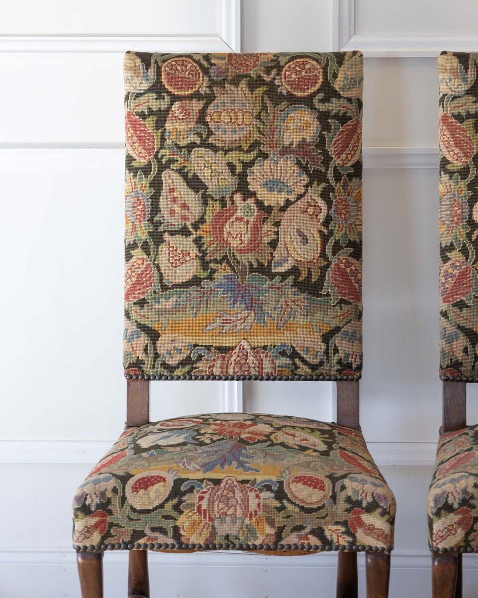 Set of Four French Beech Os de Mouton Chairs, Late 19th Century - JAA