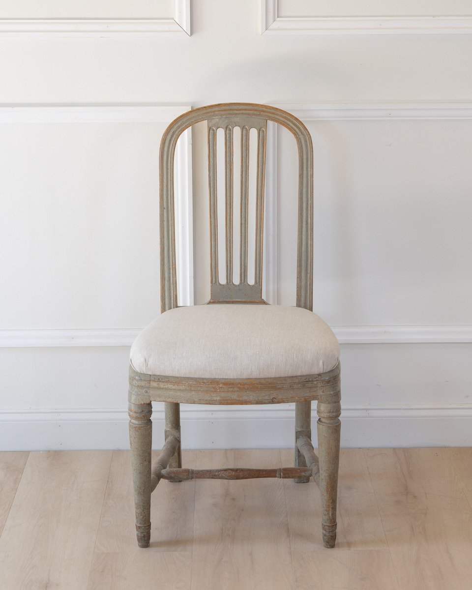 Provincial Gustavian Chair in Original Paint, circa 1780 - JAA
