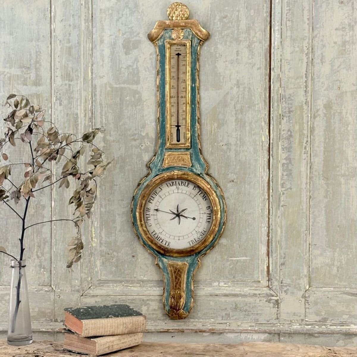 Louis XVI period barometer and thermometer - JAA