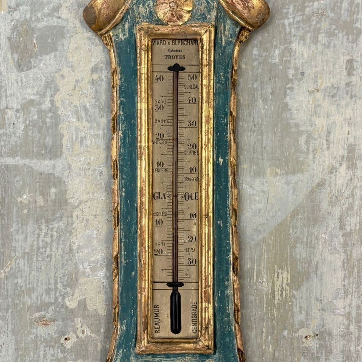 Louis XVI period barometer and thermometer - JAA