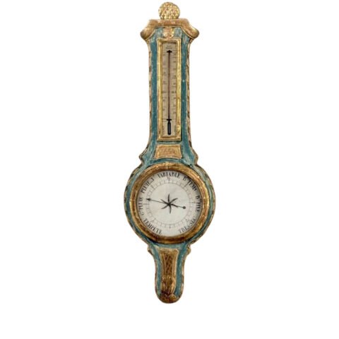 Louis XVI period barometer and thermometer