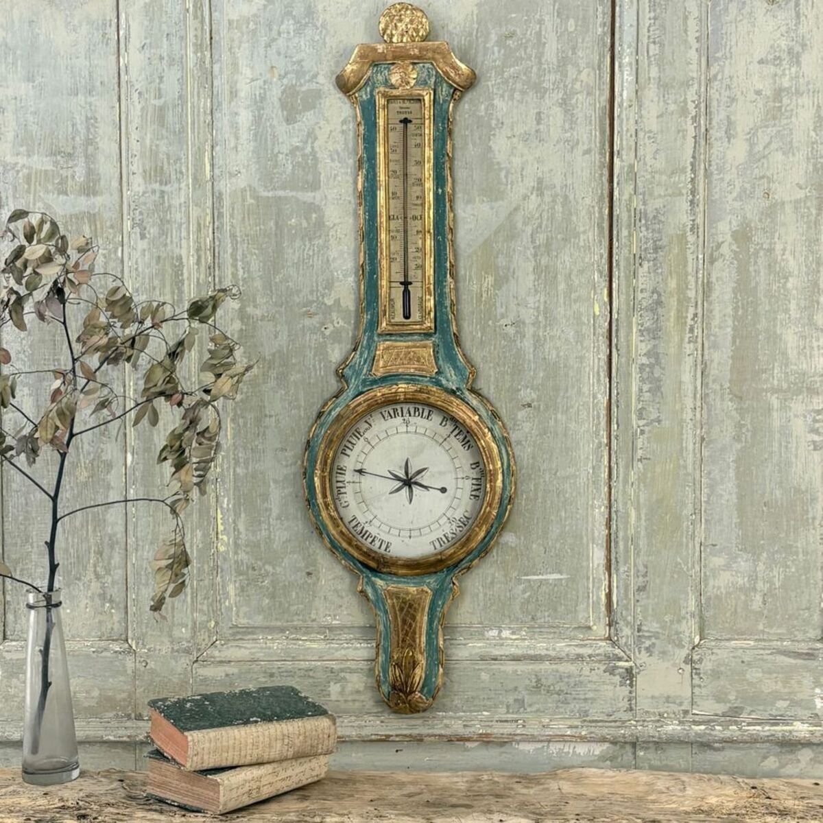 Louis XVI period barometer and thermometer - JAA