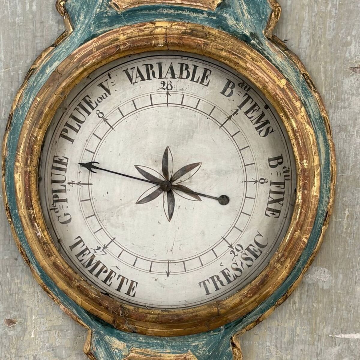 Louis XVI period barometer and thermometer - JAA