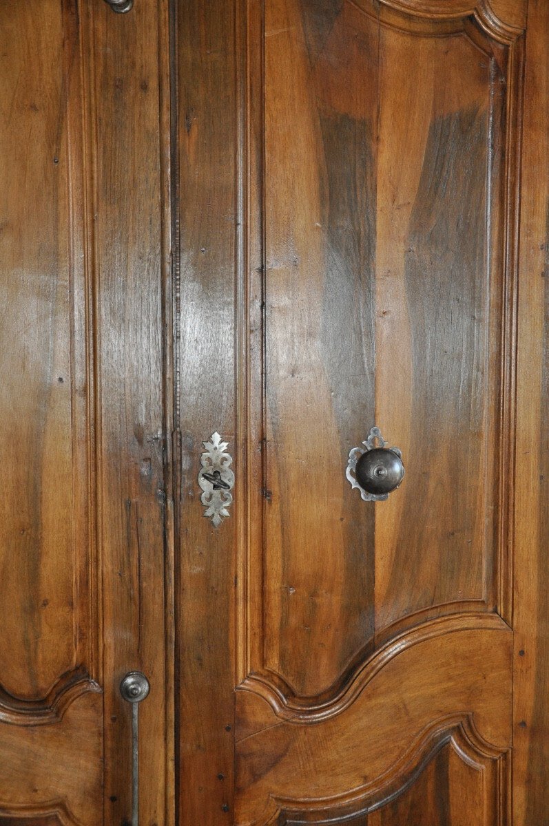 Double-leaf Walnut Connecting Door, 18th Century - JAA