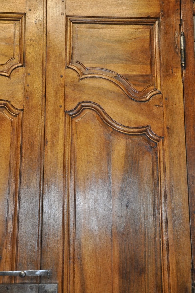 Double-leaf Walnut Connecting Door, 18th Century - JAA