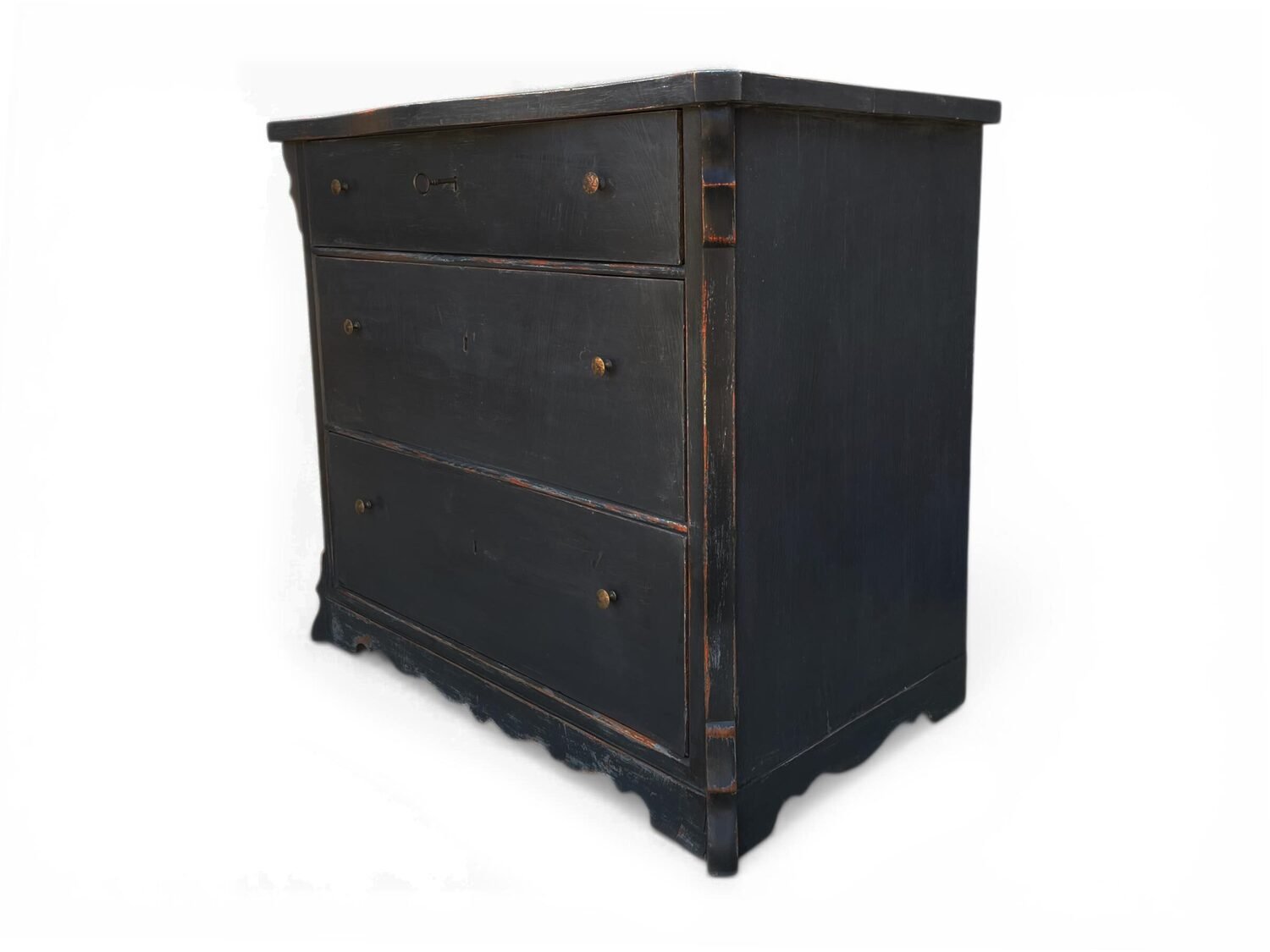 Biedermeier Lacquered Chest of Drawers, Vienna, circa 1830 - JAA