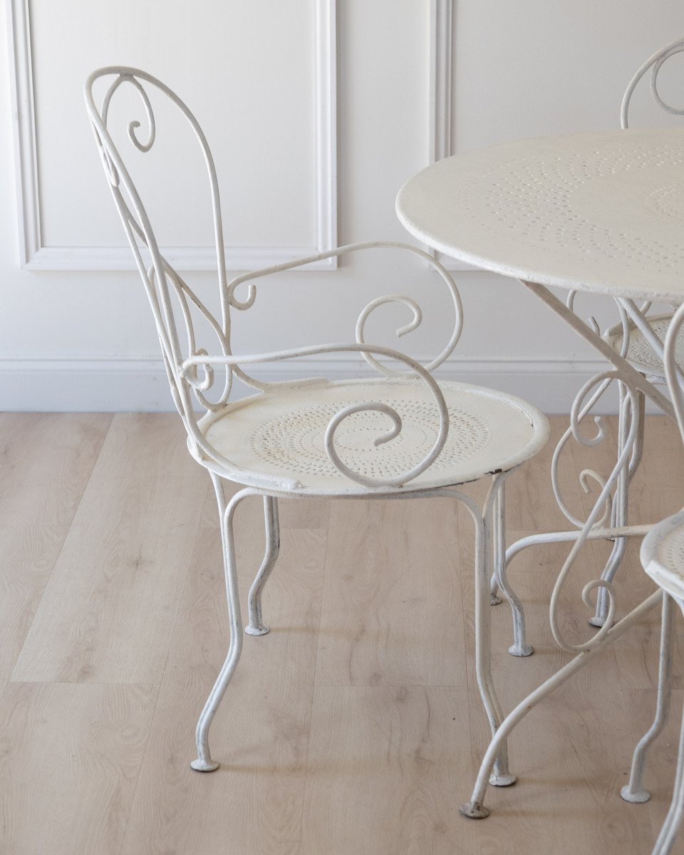 20th Century Wrought Iron Garden Furniture Set - JAA