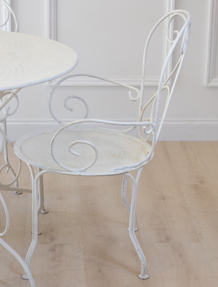 20th Century Wrought Iron Garden Furniture Set - JAA