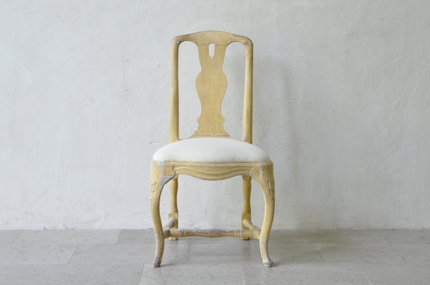 Swedish Rococo Chair in Original Paint, Stockholm, circa 1760 - JAA
